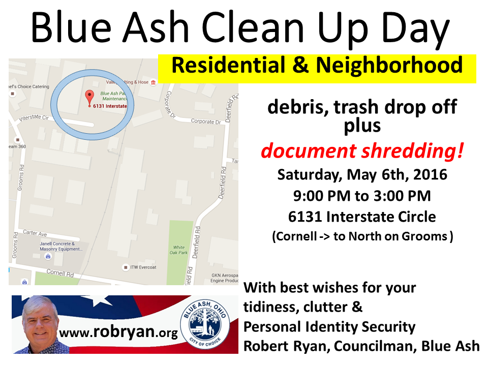 Blue Ash Neighborhood Clean Up Day